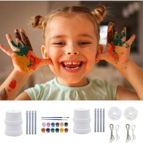 DIY Wind Chime Kit Wind Bell Cartoon Hangings Stickers Kids Windbell Toys Making Children Musical Chime Making Painting Set