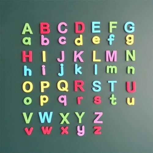 Fridge Magnet Set 26 Letters Upper and Lower Case 15 Digits EVA Magnet Children Toys Decoracion Para Refrigerador Magnet Letters