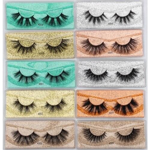 New Wholesale Mink Eyelashes Messy 3d Mink Lashes Natural Soft Wholesale False Eyelashes Fluffy False Lashes In Bulk