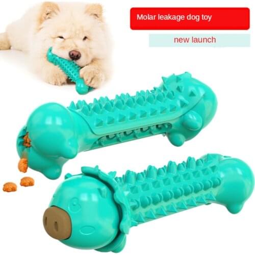 The New Listing Pet Products Favourite For Dogs Chew Toy Molars Stick Dog Toothbrush Leakage Toys Perro Bone Shape Puppies