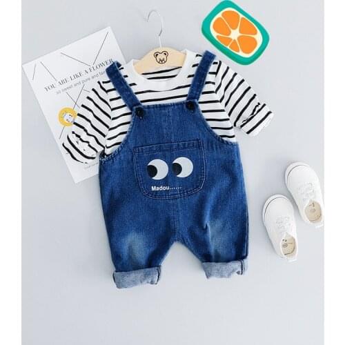 Newborn Baby Girls Boys Clothes Autumn Winter Baby Clothing New Casual Strap Suit Outfit Infant Clothing Sets kids clothes
