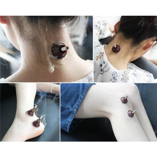 200 pcs genuine moxibustion stickers 7*40mm warm moxibustion massage wormwood moxa paste body massage