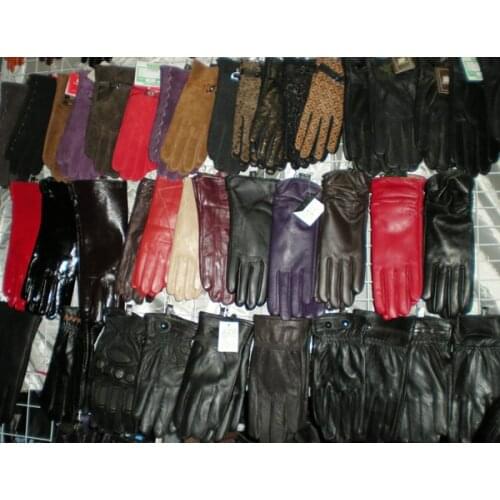 Big children girl women 100% Real Leather Gloves goat Leather skin gloves LEATHER GLOVES Womens 10pairs/lot