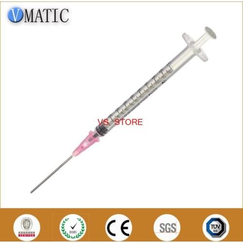 Free Shipping Non Sterilized 10Pcs 1cc/ml Industrial Syringes With 18G X 1-1/2'' Blunt Needle Tip Fill Needle