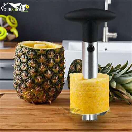 Advanced Stainless Steel Fruit Pineapple Peeler Corer Slicer Cutter Kitchen Easy Gadget Barware
