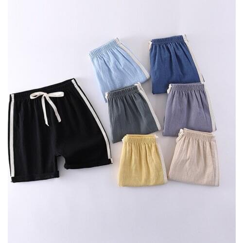 Boys Girls shorts colorful summer fashion cotton trousers kids boys solid beach shorts childrens pants clothing For 6 8 10 Yrs