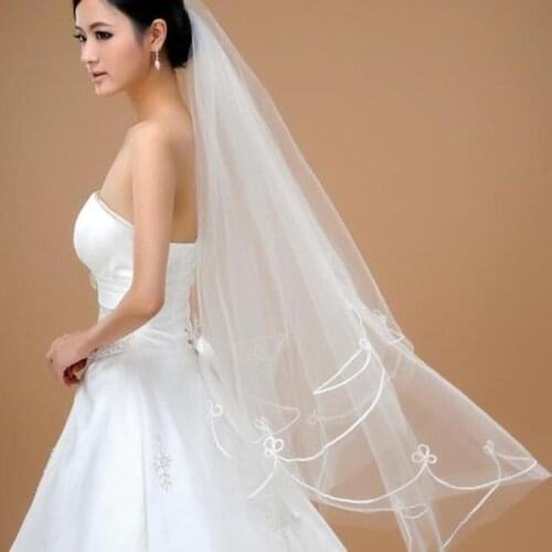 Cheap Ivory Wedding Veil One layer Wedding Accessory Bridal Vei