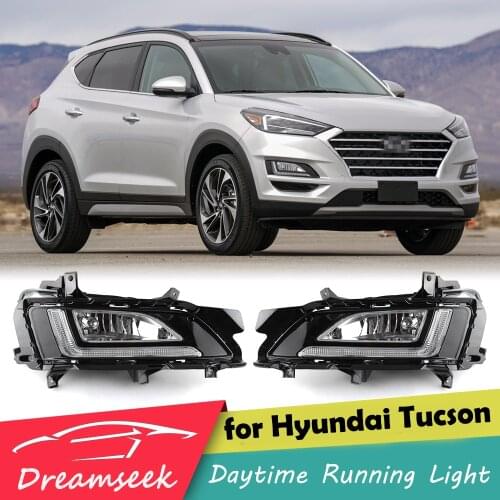 LED Daytime Running Light for Hyundai Tucson 2019 2020 DRL Day Light Driving Fog Lamp