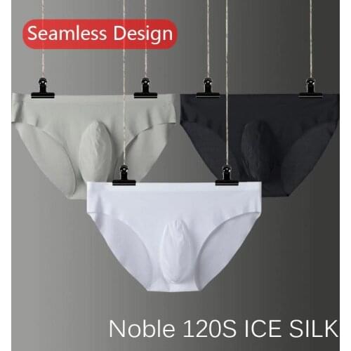 Mens Sexy Panties seamless briefs 120S ice Silk Material male underwear men calzoncillos hombre sexi intimo uomo sexy