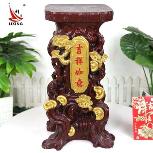 The rockery water fountain bonsai crafts Home Furnishing decoration Feng Shui lucky round ornaments column base