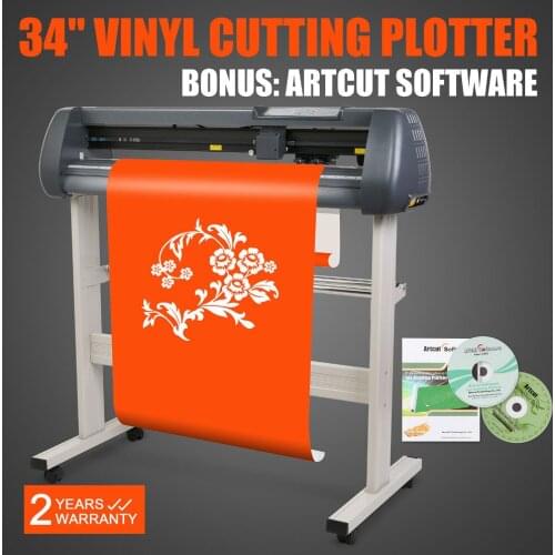 Vinyl Cutter 34 Inch Plotter Machine 870mm Paper Feed Vinyl Cutter Plotter Machine with Stand