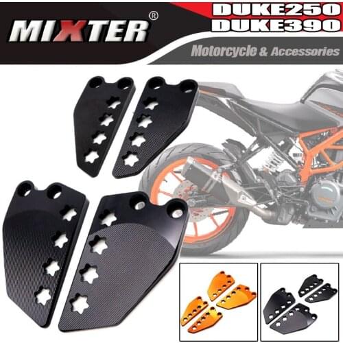 Motorcycle Front Rear Foot Pedal Protection Guard Cover Foot Pedal Flying Wing Decoration Kits For DUKE250 DUKE390 2017-2020