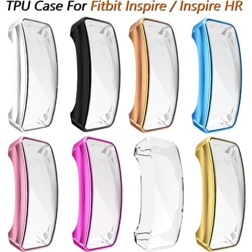 Protective Case For Fitbit Inspire / Inspire HR TPU Cover Bumper With Screen Protector Smart watch Anti-shock Shell Accessories