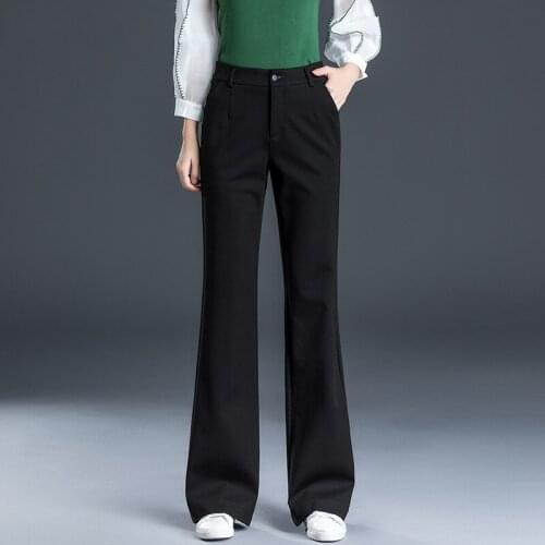 Women Flare Pants Slim spring autumn High waist casual pants Women 3373