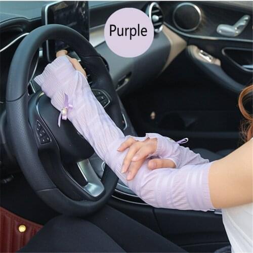 Women Arm Warmers Sleeves Elastic Oversleeve Fingerless Driving Arm Sunscreen Sleeve Gloves Lace Warmers Sleeves Sport Sleeves