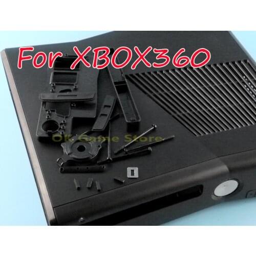 1set Replacement high quality Full set Black Housing Shell Cover Case for XBOX360 xbox 360 console Slim