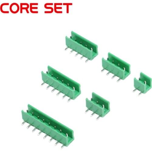 10pcs/lot 3.96mm Pitch Connector 2P/3P/4P/5P/6P/8P HT3.96 300V 10A Curved Needle Socket Terminal Block