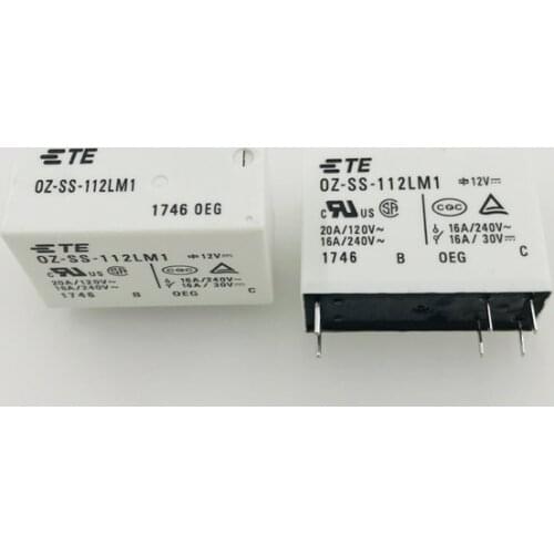2PCS/Lot Power Relay OZ-SS-112LM1 124LM1 6PIN 16A 240VAC