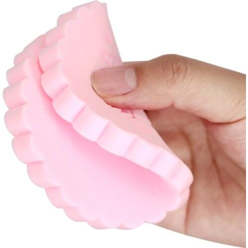 2pcs Pink Facial Washing Cleansing Sponge Pad Face Makeup Washing Remover Cosmetic Puff Facial Washing Brush Sponge