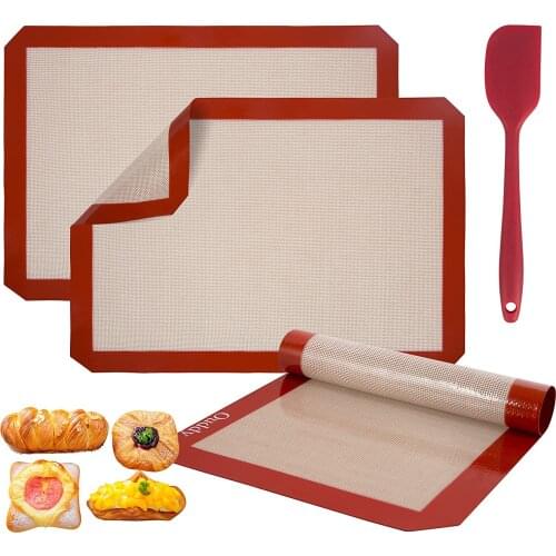 42x29.5cm Nonstick Macaron Baking Mat Silicone Pad Oven Sheet Liners Cookie Bread Biscuits Baking Pastry Tool Rolling Dough Mat