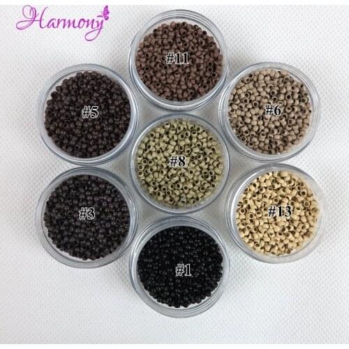 5000pcs 2.5x1.5x1.6mm Copper Micro Nano Beads Nano Rings for Nano-tip Hair Extensions
