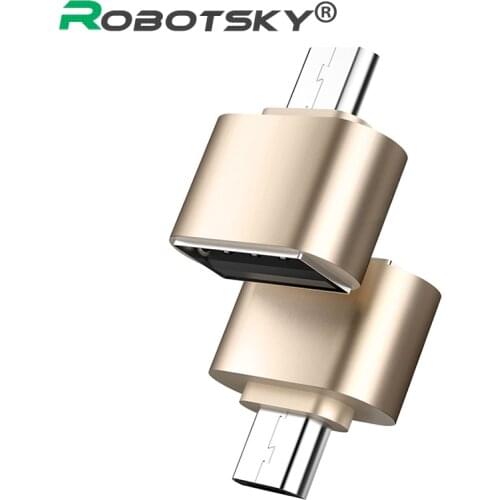 OTG-B Adaptor OTG function Turn normal USB into Phone USB Flash Drive Mobile Phone Adapters Golden