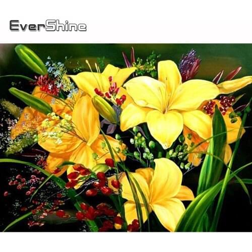 Evershine 5D Diamond Painting Landscape Diamond Mosaic Flower Full Square Drill Diamond Embroidery Pictures Of Rhinestone Decor