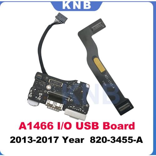 Tested Laptop A1466 I/O USB Power Audio Board 820-3455-A DC Jack with Cable 821-1722-A For MacBook Air 13" a1466 2013 2014 2015