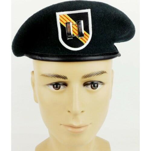 US Army Special Forces Green Beret Cap Captain Rank Wool MILITARY HAT Military Store
