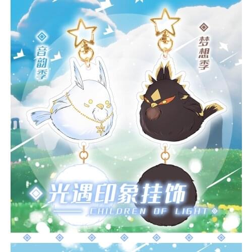 Anime Sky:Children of Light 15cm Keychain Cosplay Acrylic Figure Keyring 7016 Kids Christmas Toy