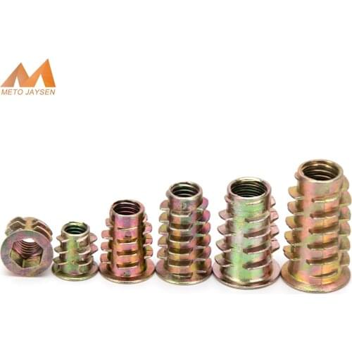 Zinc-Alloy M4 M5 M6 M8 M10 Hex Drive Head Nut Wood Furniture Zinc Plated Nuts Screw Set Bolt Assortment Kit S55
