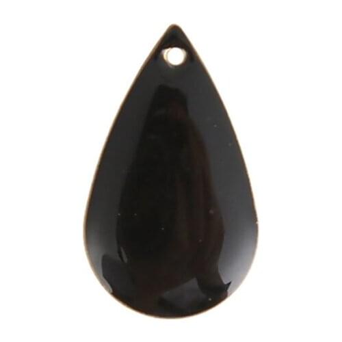 DoreenBeads Fashion Copper Enamelled Sequins Pendant Drop Unplated Colorful Enamel Jewelry DIY Charms 21mm x 13mm( 4/8"), 10 PCs