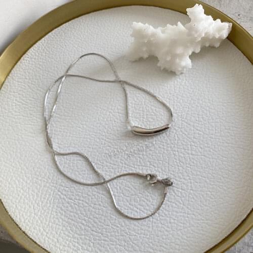 Fashion Minimalist Irregular Pendants Clavicle Chain Hot Simple Dainty Snake Chain New Design Hip-Hop Short Necklaces For Women