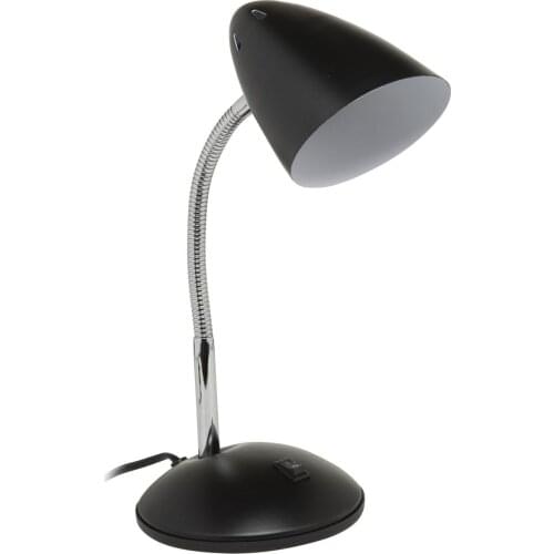 Table lamp with adjustable and rotating articulated flexo, for reading, study or work, retro style, industrial, vintage