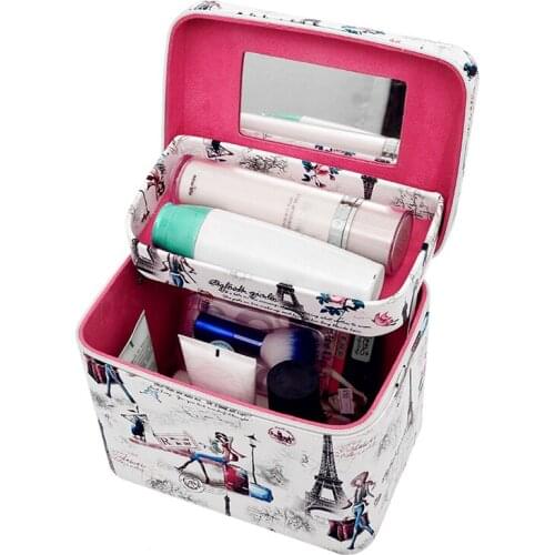 2020 New Vintage Characters Makeup Cases Travel Cosmetic Organizer Case Korean Beauty Cases Portable Cosmetics Pouch Bag