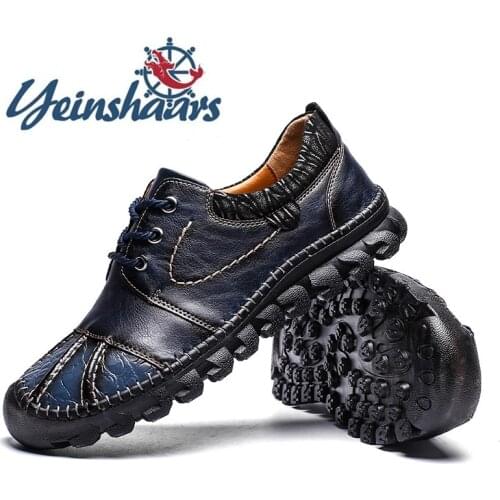 New Brand Mens Shoes Fashion Men Casual Shoes Outdoor Non-slip Male Moccasins Lace Up Shoes for Men Autumn Mans footwear 39-48