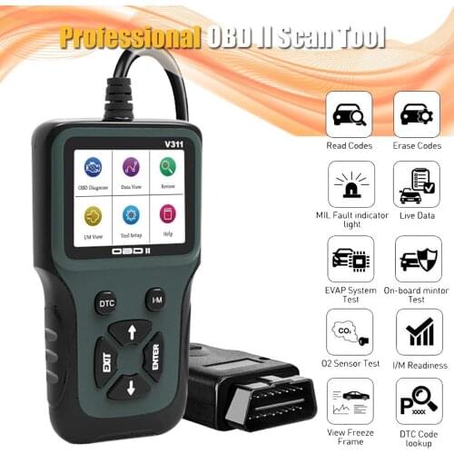 Professional OBD2 Scanner Auto Diagnostic Scanner OBDII Full Function Car Diagnosis Car Scanner Universal OBD Engine Code Reader