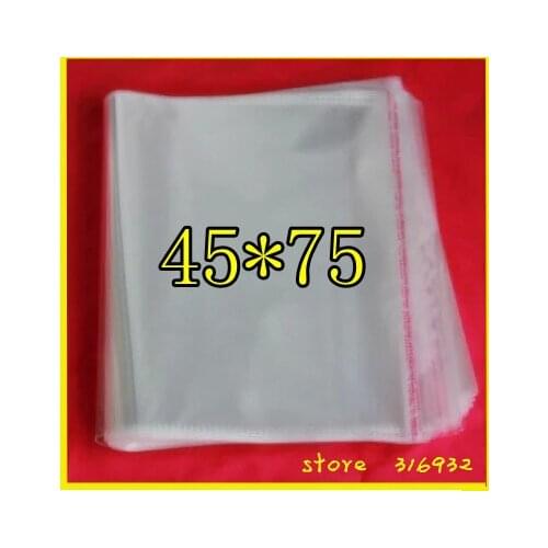 Clear Resealable Cellophane/BOPP/Poly Bags 45*75cm Transparent Opp cosmetic Bag Packing Plastic Bags Self Adhesive Seal 45*75 cm