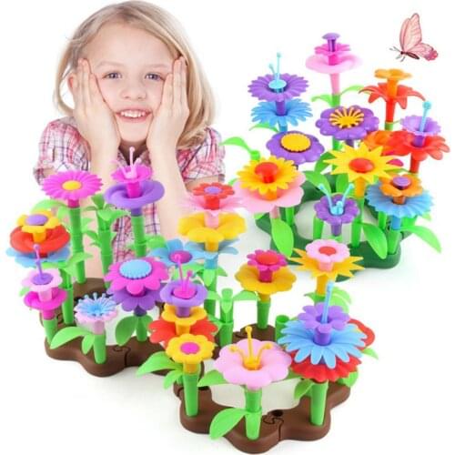 Children Variety DIY Garden Building Block Set Intelligence Development Play Toy