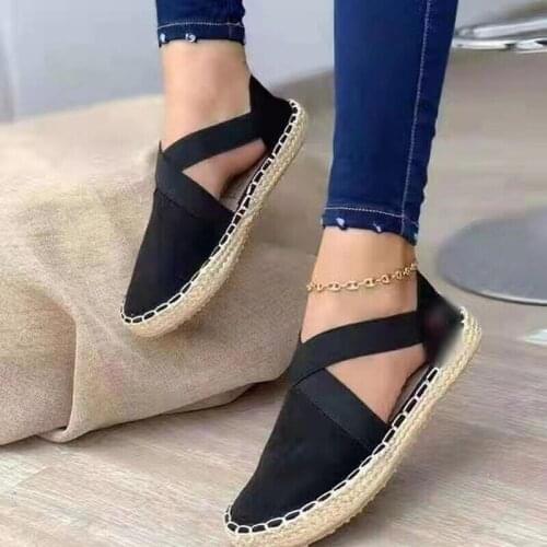 Summer Striped Platform Sandals Wedges Shoes For Women Hemp Rope Bottom Womens Espadrilles High Heels Slip On Canvas Fisherman