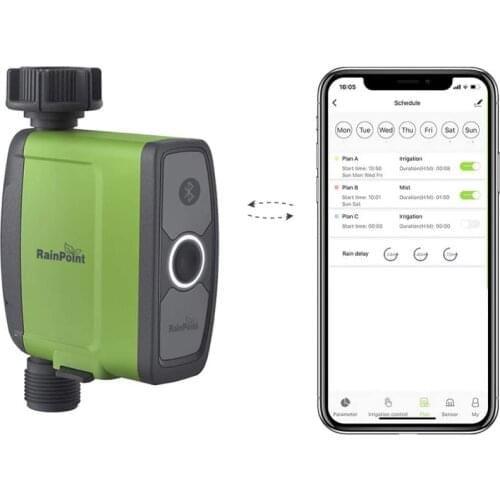 Bluetooth Connect Irrigation Timer Smart Irrigation Controller System Waterproof Soil Moisture Sensor Garden Watering Timer