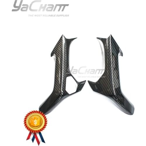 Dry Carbon Fiber Door Handle Trim Fit For 2014-2019 Huracan LP610-4 & LP580-2 Coupe Spyder LHD Inner Door Handle Cover