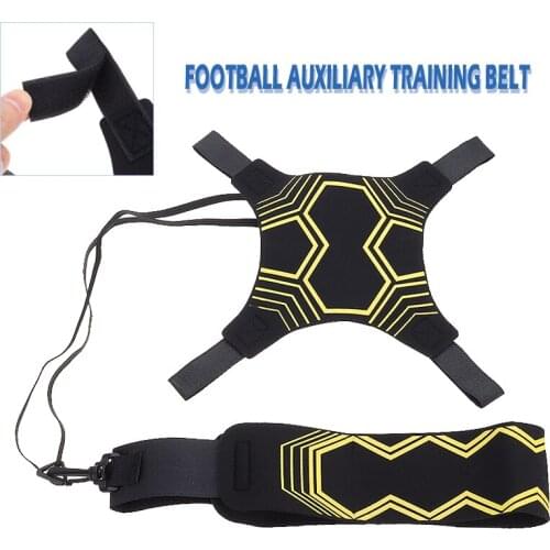 Football Solo Auxiliary Training Ball Band Soccer Ball Kick Nylon Waist Belt Practice Trainer Aid Equipment 2M Adjustable