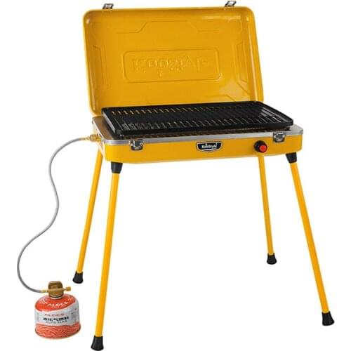 Outdoor portable barbecue grill household outdoor barbecue grill small car smokeless gas barbecue grill barbecue utensils