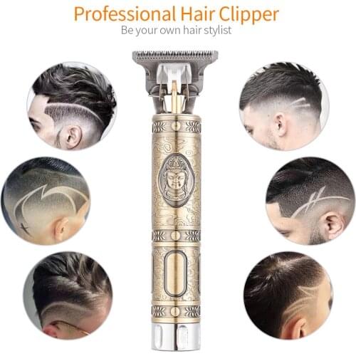 USB Electric Hair Clipper Barber Clippers Portable Rechargeable Cordless Shaver Mini Hair Trimmer Adjustable Ceramic Blade