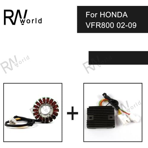 Motorcycle Voltage Rectifier Regulator Rectifier Motor Mercury Generator Stator Coil Comp For HONDA VFR800 VFR 800 2002-2009 03