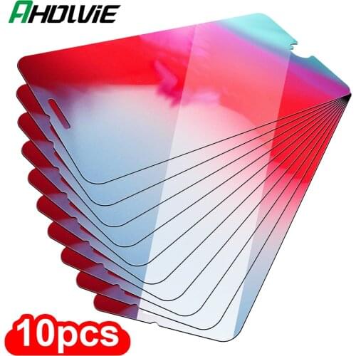 10PCS Tempered Glass For iPhone 11 Pro MAX 12 Mini X XS XR 5s SE 2020 7 8 6 6s Plus Screen Protective Film Protector Protection
