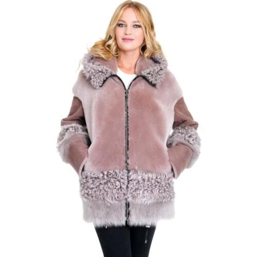 Zoramotti,Womens Fur,Real Fur,Sheepskin,Collar Fox,Winter Wear,Keeps Warm,Turkish,Turkey,Moskow