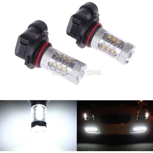 2X Car led Fog lamp led 9006 HB4 9005 hb3 H1 H3 H4 H7 H8 H11 80W Car Light Bulb free shipping