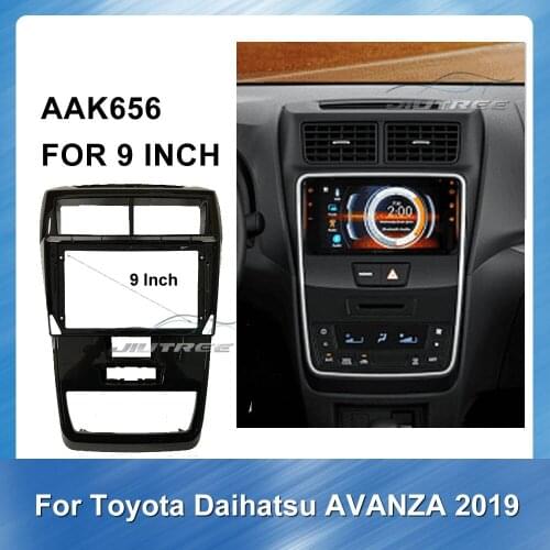 9 inch Car Radio Fascia Audio Frame for Toyota AVANZA 2019 Car GPS Navigation plate panel Frame Fascias Auto Multimedia fascia